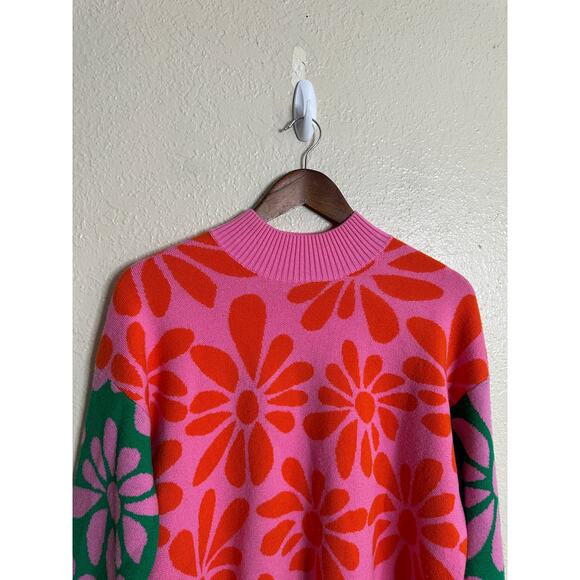 Gorman Rambling Jumper Floral Intarsia Sweater Merino Wool Womans US6 - Picture 7 of 13
